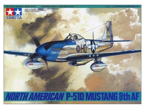 Tamiya 61040 North American P-51D Mustang 8th AF 1/48