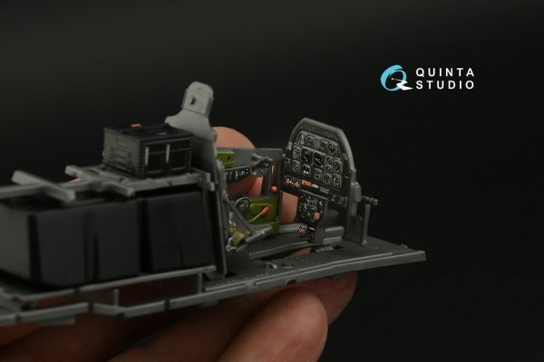 Quinta Studio QD32145 P-51D Mustang 3D-Printed &amp; coloured Interior on decal paper (Zoukei-Mura SWS) 1/32