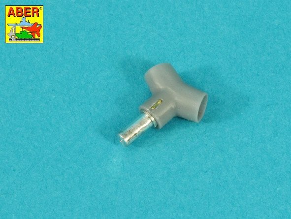 Aber 35L-359 90 mm M-36 Barrel with Y-Shaped Muzzle Brake with Mantlet Cover for M47 Patton / Lufa z hamulcem o kształcie Y do czołgu M47 Patton z pokrowcem na jarzmo (Tamiya) 1/35