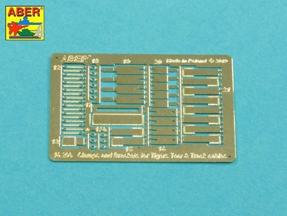 Aber 16029 Handles for towing ropes and tensioning the tracks of Tiger I and King Tiger tanks 1/16