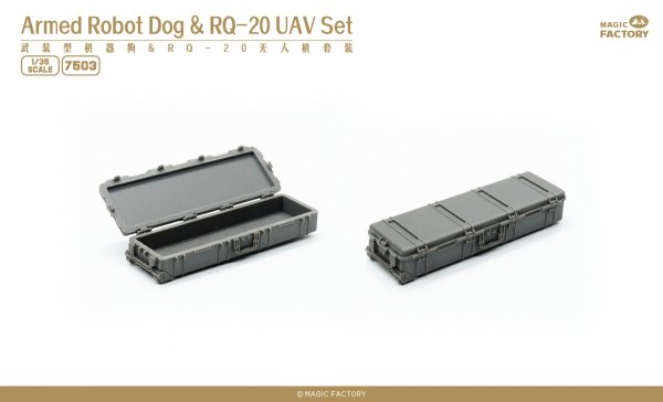 Magic Factory 7503 Armed Robot Dog RQ-20 UAV Set 1/48