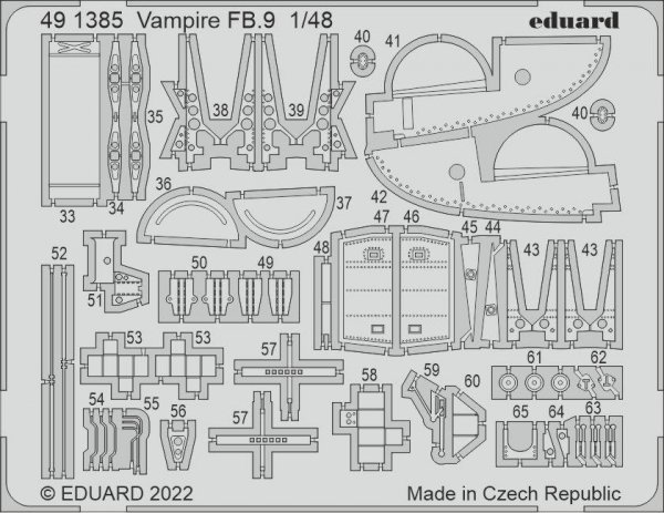 Eduard BIG49395 Vampire FB.9 AIRFIX 1/48