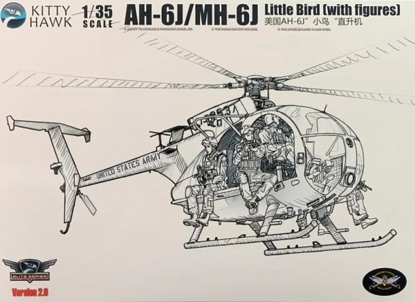Kitty Hawk 50004-2 AH-6J/MH-6J Little Bird (with figures) version 2.0