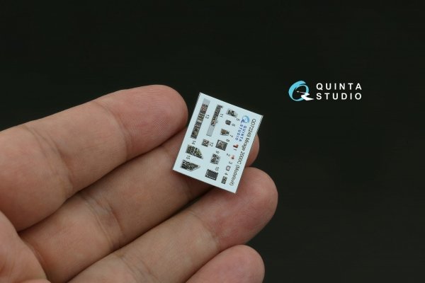 Quinta Studio QD72249 Mirage 2000C 3D-Printed &amp; coloured Interior on decal paper (Modelsvit) 1/72