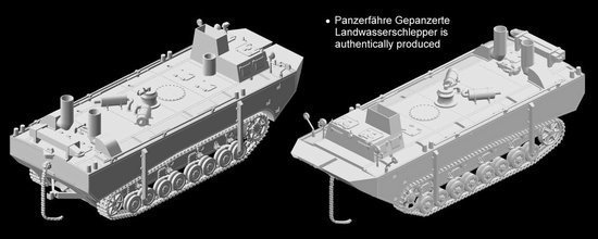 Dragon 7490 Panzerfahre Gepanzerter Landwasserschlepper Prototype Nr.II (1:72)