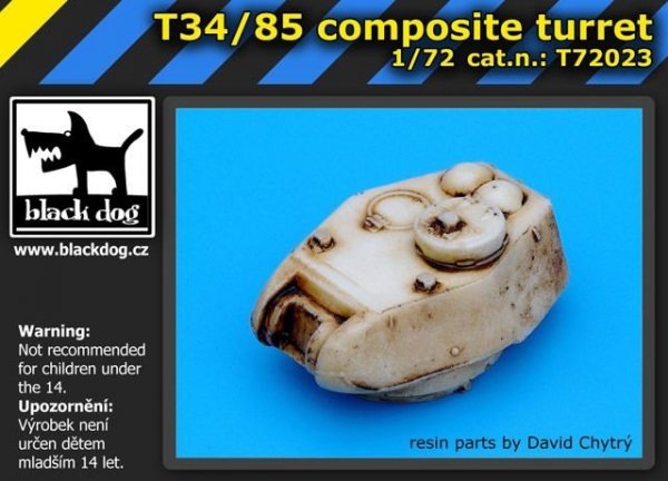 Black Dog T72023 T34 / 85 composite turet for Dragon, Trumpeter 1/72