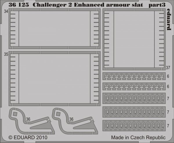 Eduard 36125 Challenger 2 Enhanced armour slat 1/35 Trumpeter