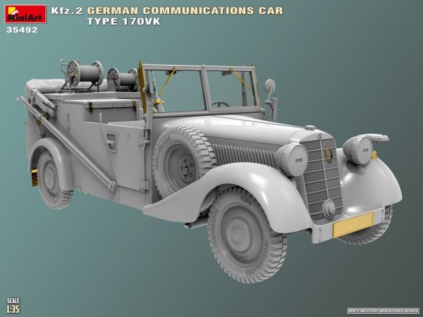 Mini Art 35492 Kfz.2 German Communications Car Type 170VK 1/35