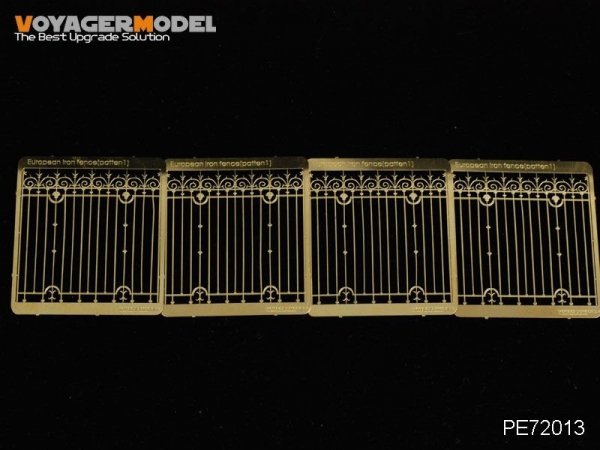 Voyager Model PE72013 European Iron Fence (Pattern 1) for all 1/72