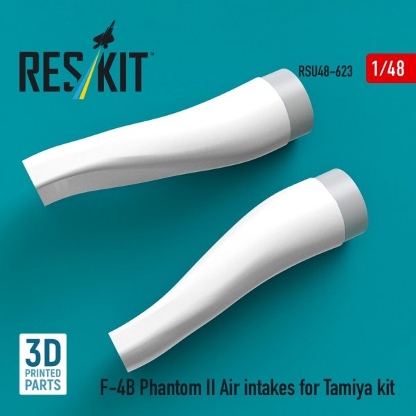 RESKIT RSU48-0623 F-4B Phantom II Air intakes for Tamiya kit (3D Printed) (1/48)
