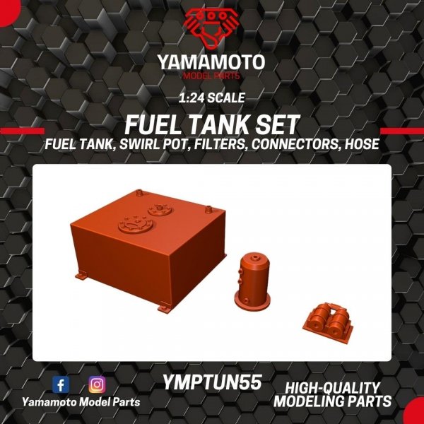 Yamamoto YMPTUN55 Fuel Tank + Swirl 1/24
