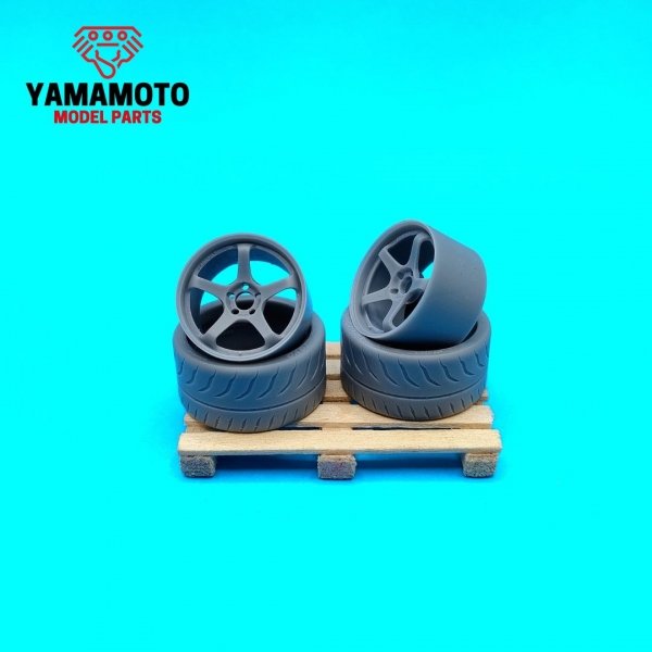 Yamamoto YMPRIM21 Advan Racing GT 4 18&quot; + Tyres 1/24