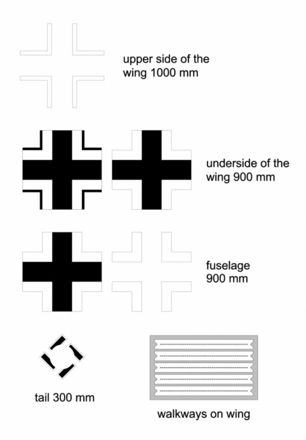 Omask 25002 Fw Bf 109G-6 masks for crosses and walkways 1/35