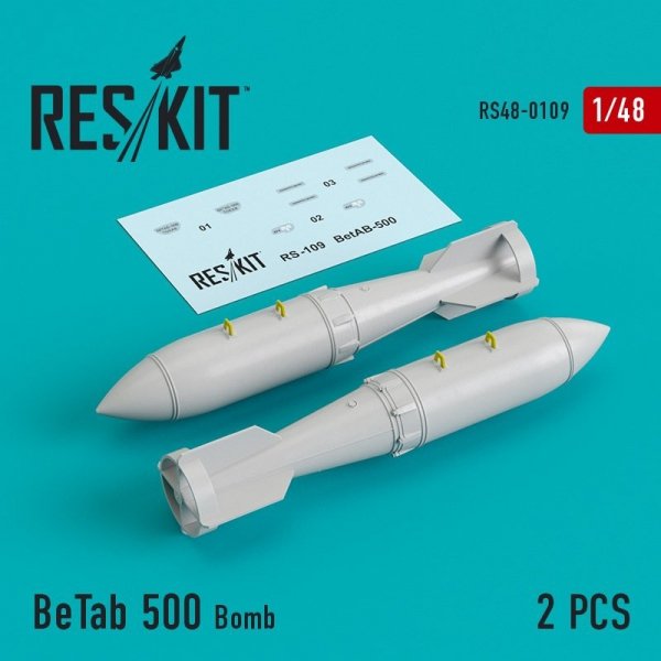 RESKIT RS48-0109 BeTab 500 Bomb (2 pcs) 1/48