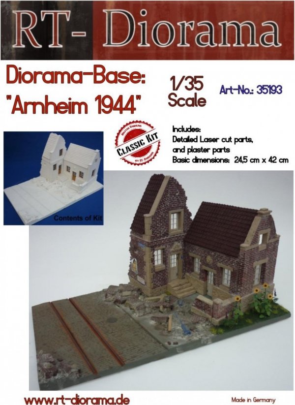 RT-Diorama 35193 Diorama-Base: &quot;Arnheim 1944&quot; New Version 1/35