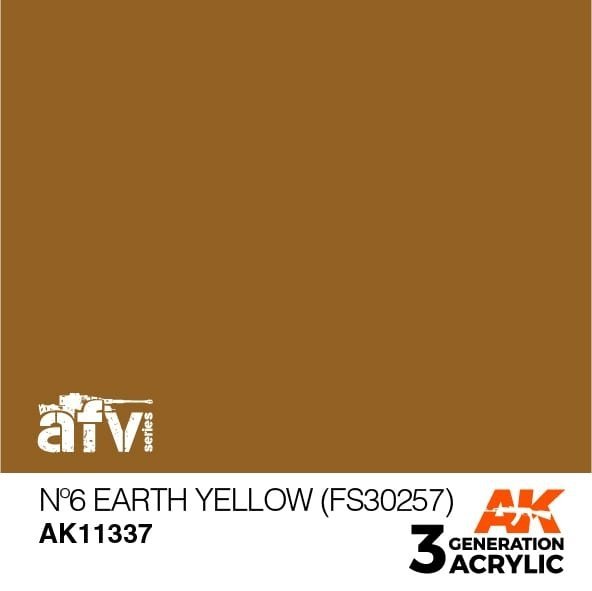 AK Interactive AK11337 Nº6 Earth Yellow (FS30257) 17ml