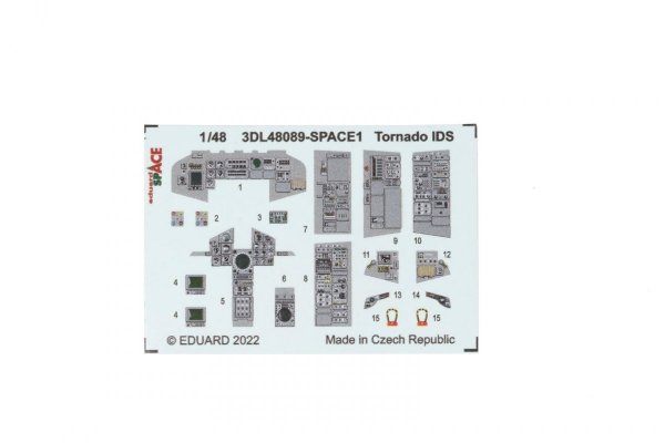 Eduard 3DL48089 Tornado IDS SPACE REVELL, EDUARD 1/48