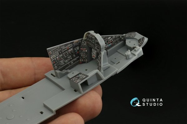 Quinta Studio QDS48406 Mi-24 Nato Hind 3D-Printed &amp; coloured Interior on decal paper (Trumpeter)(Small version) 1/48