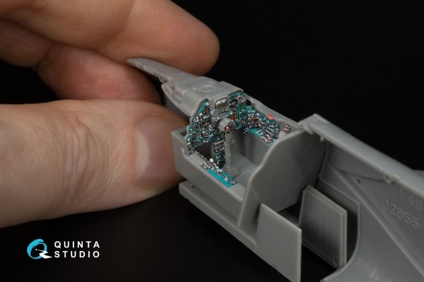 Quinta Studio QD48457 MiG-23ML/MiG-23MLD 3D-Printed &amp; coloured Interior on decal paper (Trumpeter) 1/48