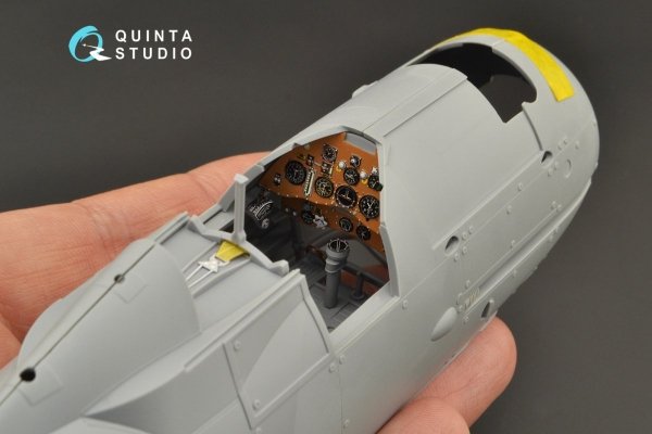 Quinta Studio QD32134 Gloster Gladiator Mk I 3D-Printed &amp; coloured Interior on decal paper (ICM) 1/32