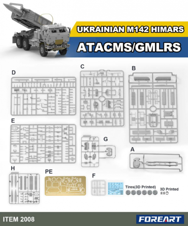ForeArt 2008 Ukrainian M142 HIMARS ATACMS/GMLRS 1/72