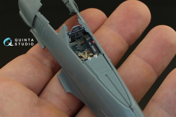 Quinta Studio QD48080 FW 190A-4 3D-Printed &amp; coloured Interior on decal paper (for Eduard kit) 1/48