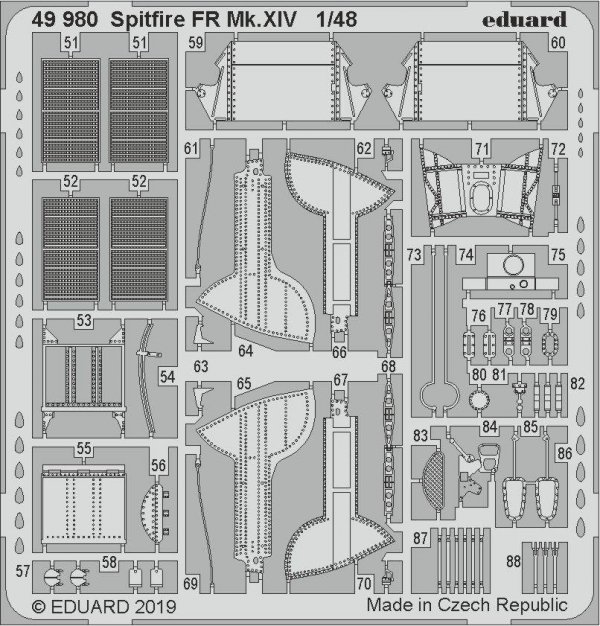 Eduard 49980 Spitfire FR Mk. XIV 1/48 AIRFIX