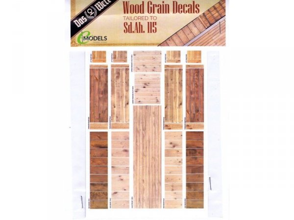 Das Werk DWA001 Wood Grain Decals for Das Werk DW35003 1/35