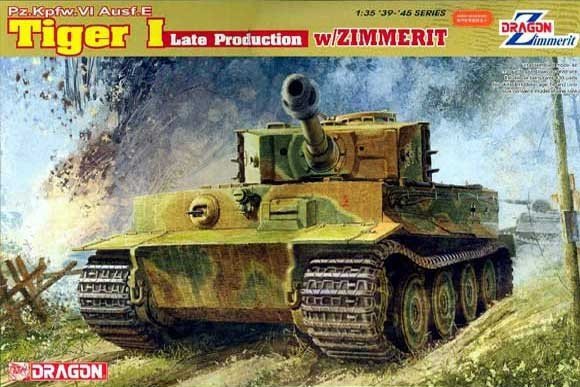 Dragon 6383 Tiger I Late Production with zimmerit (1:35)