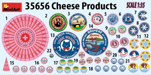 MiniArt 35656 CHEESE PRODUCTS 1/35