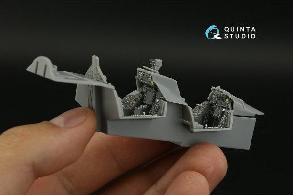 Quinta Studio QDS48405 F-14D 3D-Printed &amp; coloured Interior on decal paper (Hobby Boss) (Small version) 1/48