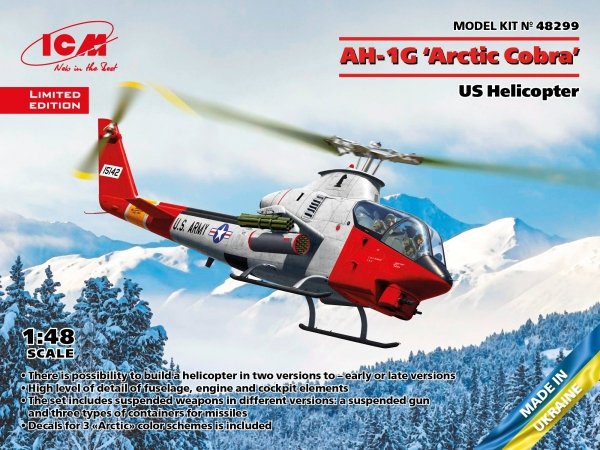 ICM 48299 AH-1G ‘Arctic Cobra’ US Helicopter 1/48