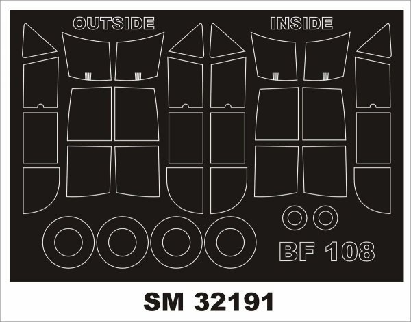 Montex SM32191 Messerschmitt Bf-108 Taifun 1/32