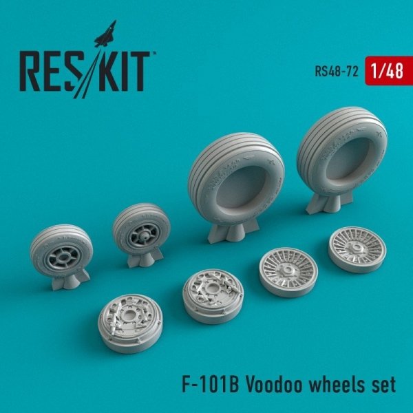 RESKIT RS48-0072 F-101 (B) Voodoo wheels set 1/48