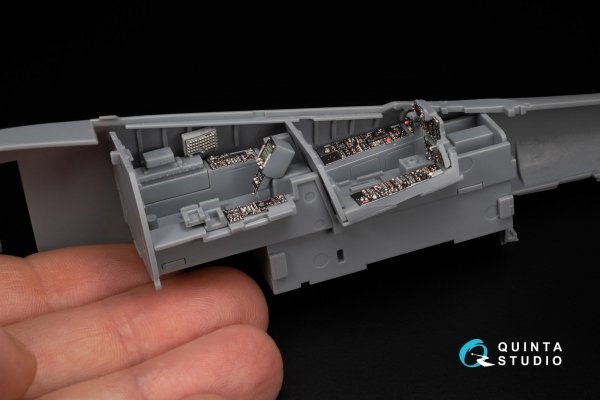 Quinta Studio QDS-48448 F-4G early 3D-Printed &amp; coloured Interior on decal paper (Zoukei Mura SWS) (Small version) 1/48
