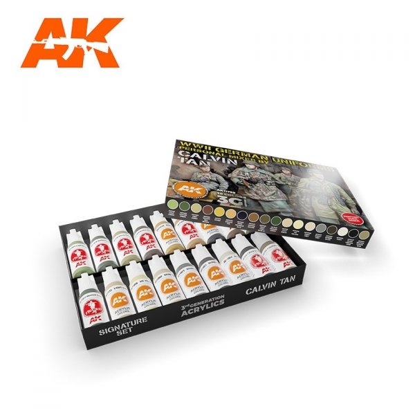 AK Interactive AK11759 SIGNATURE SET – CALVIN TAN 3G COLORS 3GEN SET 18x17 ml