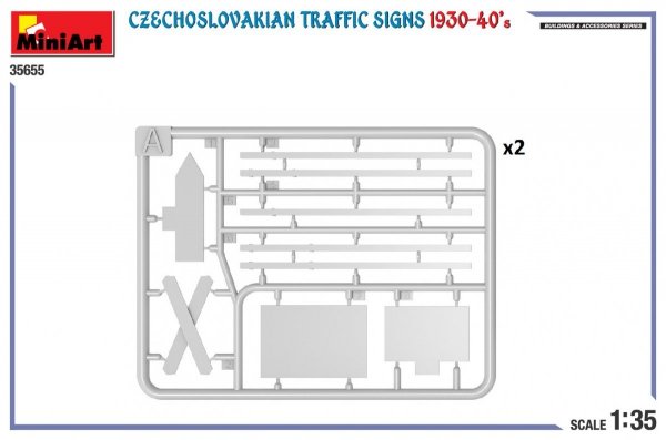 Miniart 35655 CZECHOSLOVAKIAN TRAFFIC SIGNS 1930-40’s 1/35