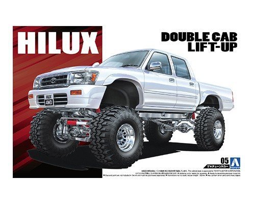 Aoshima 05097 HILUX PICKUP DOUBLE CAB LIFT UP '94 (TOYOTA) 1/24