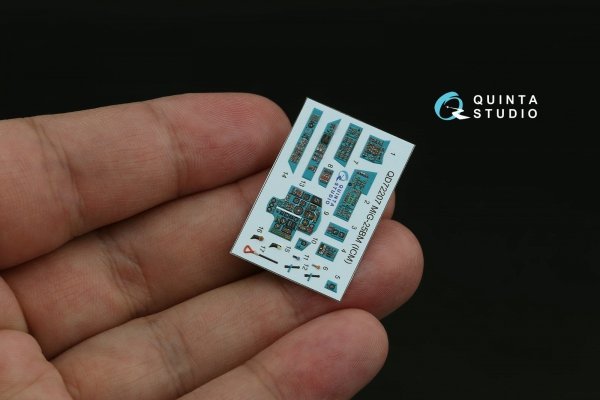 Quinta Studio QD72207 MiG-25BM 3D-Printed &amp; coloured Interior on decal paper (ICM) 1/72