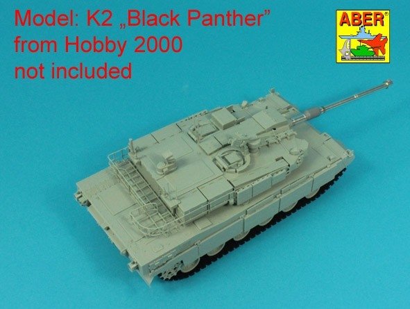 Aber 35l-345 120 mm L/55 CN08 barrel for K2 "Black Panther" tank / Lufa 120 mm L/55 CN08 do czołgu K2 "Black Panther" 1/35