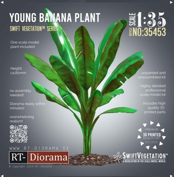 RT-Diorama 35453 Young Banana Plant 1/35