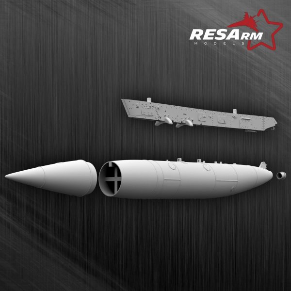 RESARM 48-06025 Dassault RAFALE 1250 L - fuel tanks (3D resin printing) 1/48