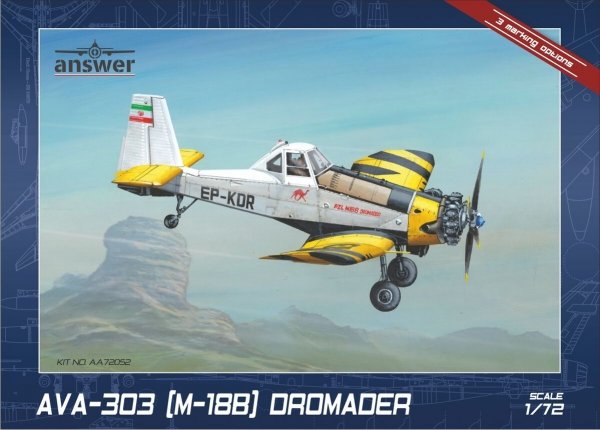 Answer AA72052 AVA-303 (M-18B) Dromader 1/72