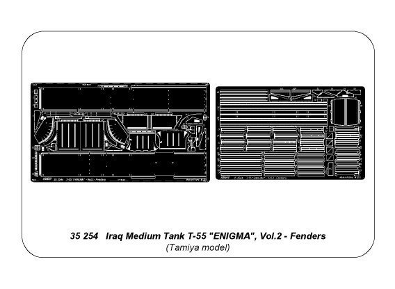 Aber 35254 Iraqi Medium Tank T-55 ENIGMA - vol. 2 - fenders (1:35)