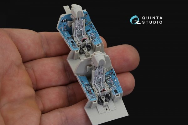 Quinta Studio QD48188 Su-30SM 3D-Printed coloured Interior on decal paper (for KittyHawk kit) 1/48