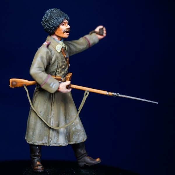 Toro 35F157 Wojna Domowa w Rosji 1918-20 - Porucznik 5 Dywizji Strzelców Polskich (dwie głowy w zestawie) 1/35