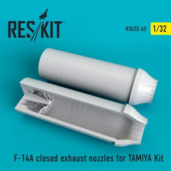 RESKIT RSU32-0045 F-14A Tomcat closed exhaust nozzles for TAMIYA Kit 1/32