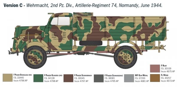 Italeri 6760 Kfz. 305 Opel Blitz Typ A 4x4 1/35