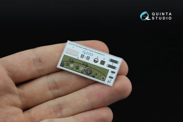 Quinta Studio QDS-35157 Komintern Artillery Tractor 3D-Printed &amp; coloured Interior on decal paper (Trumpeter) (Small version) 1/35