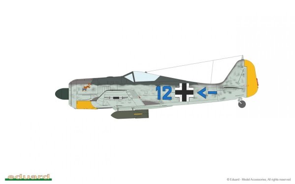 Eduard 84117 Fw 190A-4 w/ engine flaps &amp; 2-gun wings 1/48